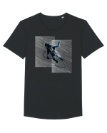 Astronaut floating between dimensions Tricou mânecă scurtă guler larg Bărbat Skater