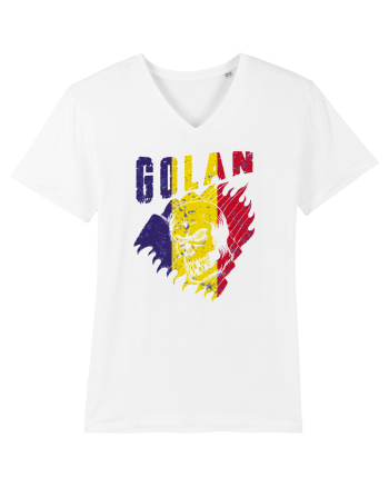 Golan Romania Tricolor White