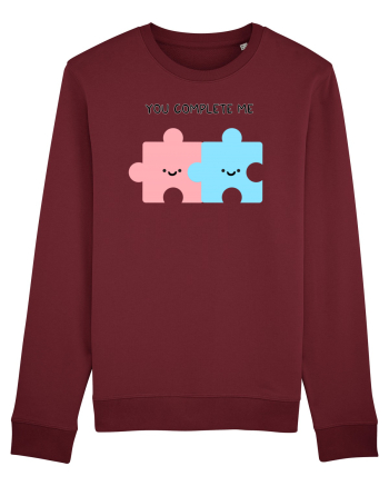 You Complete Me Burgundy