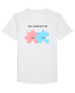You Complete Me Tricou mânecă scurtă guler larg Bărbat Skater