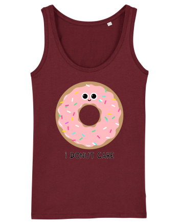 I Donut Care Burgundy