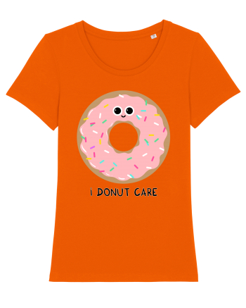 I Donut Care Bright Orange