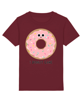 I Donut Care Burgundy