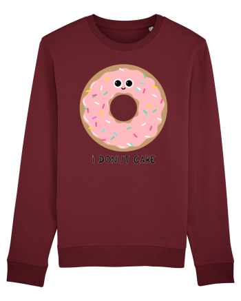 I Donut Care Burgundy