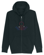 Line Sunset Hanorac cu fermoar Unisex Connector
