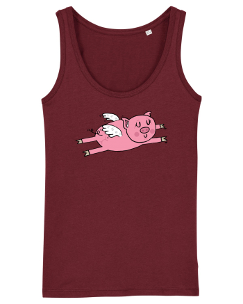 Flying Pig Burgundy