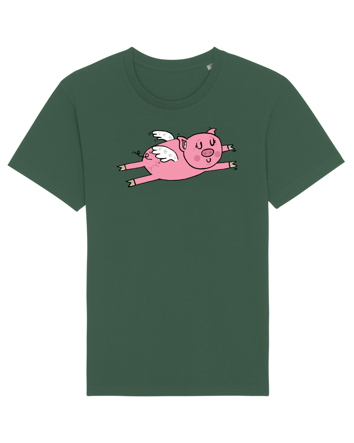 Tricou mânecă scurtă Unisex Rocker Bottle Green