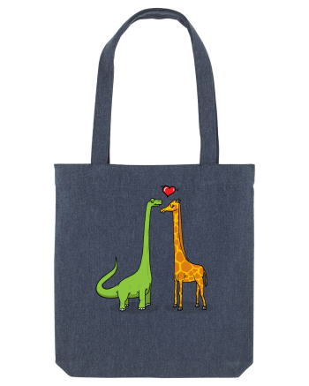 Brontosaur & Giraffe Midnight Blue
