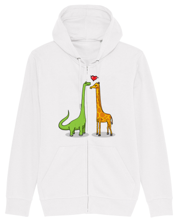 Brontosaur & Giraffe White