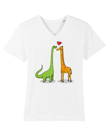 Brontosaur & Giraffe White