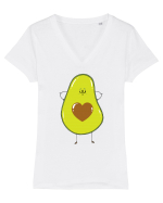 Avocado Love Tricou mânecă scurtă guler V Damă Evoker