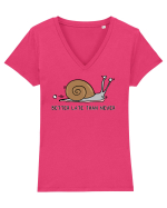 Better Late Than Never Tricou mânecă scurtă guler V Damă Evoker
