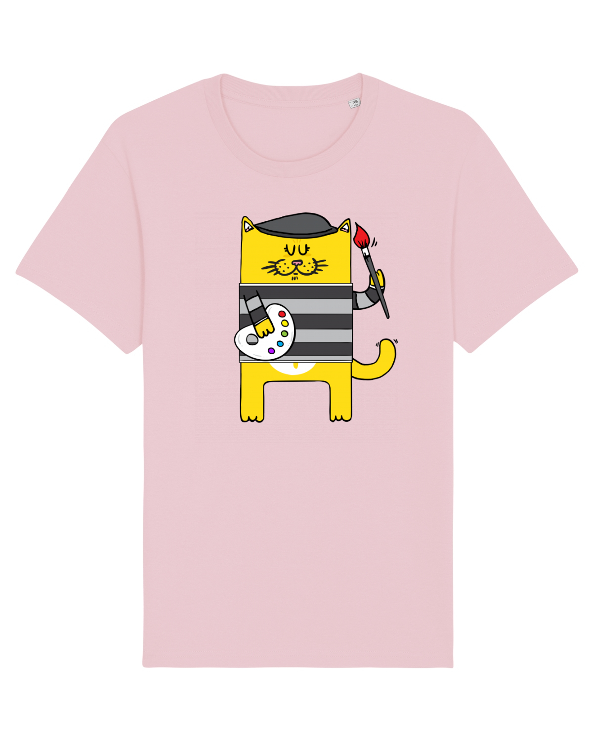 Tricou mânecă scurtă Unisex Rocker Cotton Pink