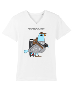 Porumbel „călător” Tricou mânecă scurtă guler V Bărbat Presenter