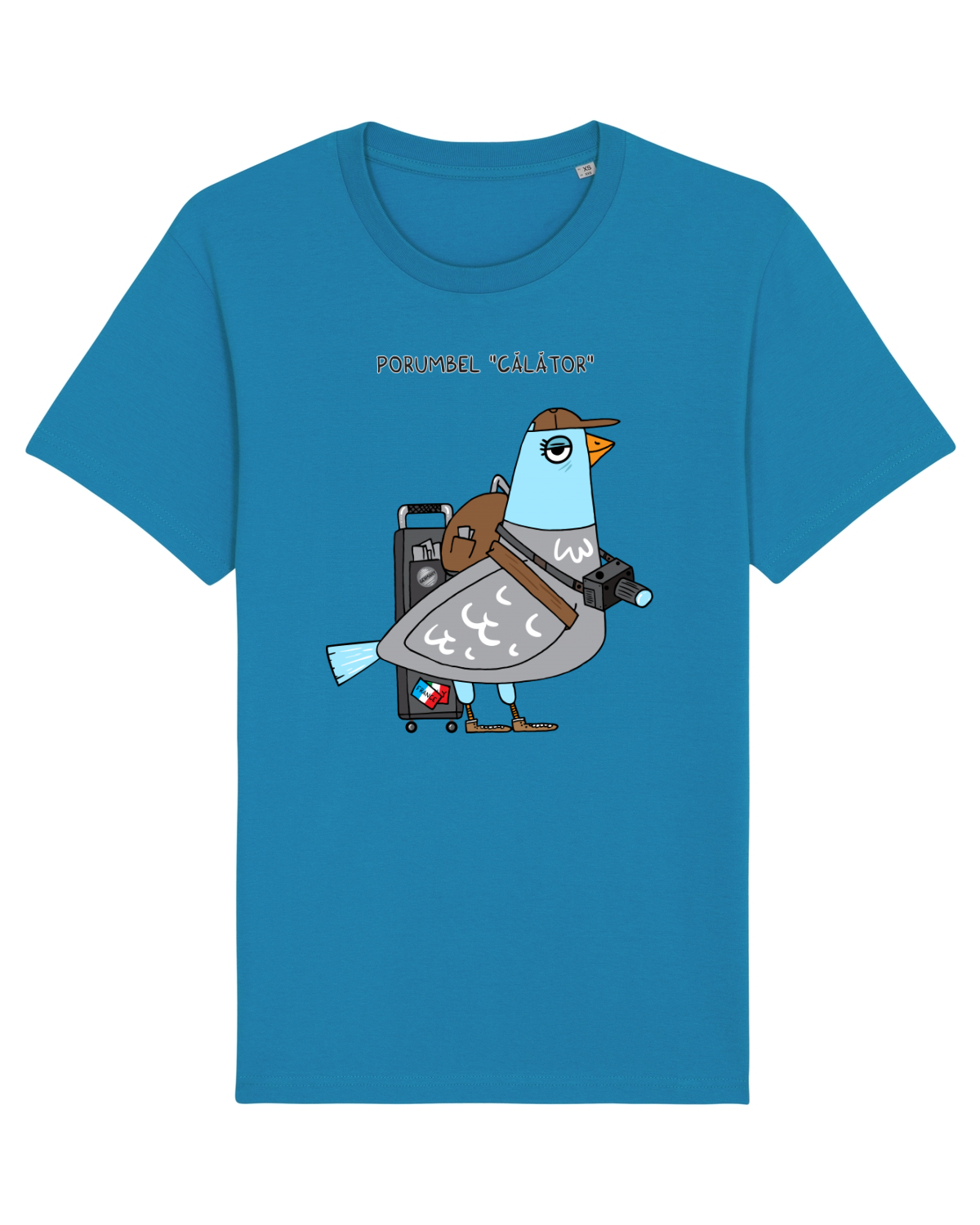 Tricou mânecă scurtă Unisex Rocker Azur