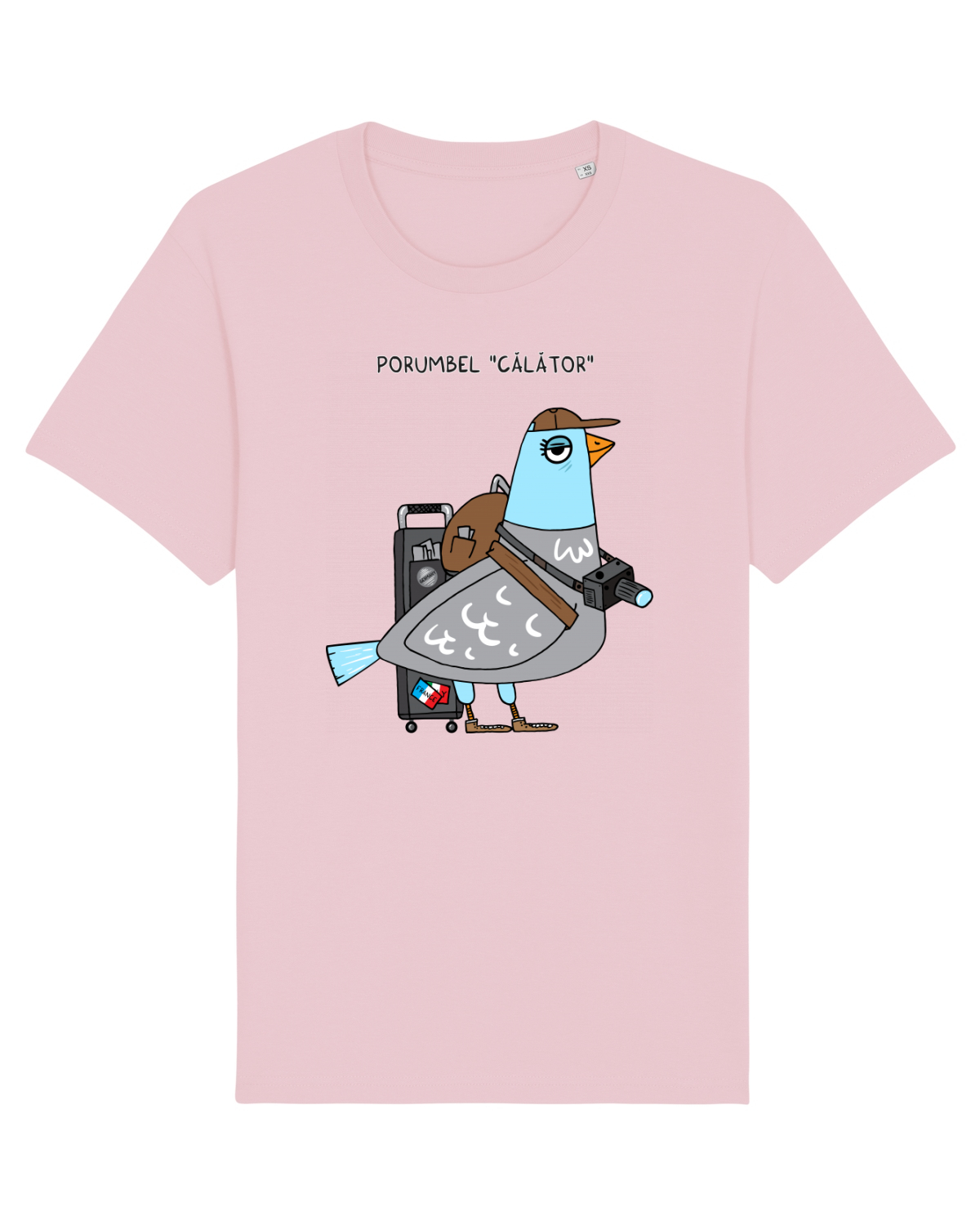 Tricou mânecă scurtă Unisex Rocker Cotton Pink