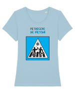 (Pe)trecere de pietoni Tricou mânecă scurtă guler larg fitted Damă Expresser