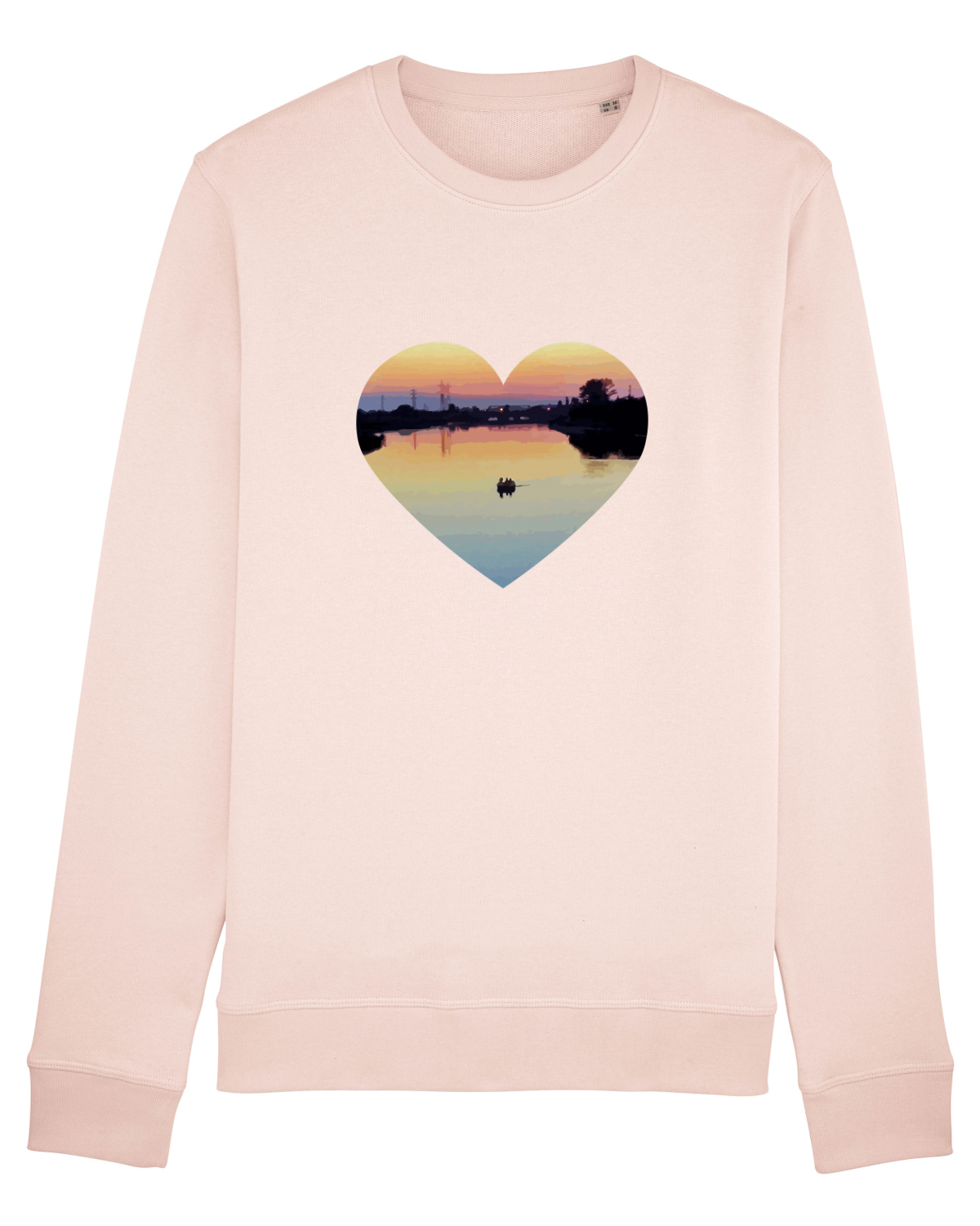 Bluză mânecă lungă Unisex Rise Candy Pink