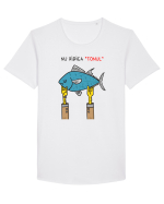 Nu ridica „tonul” Tricou mânecă scurtă guler larg Bărbat Skater