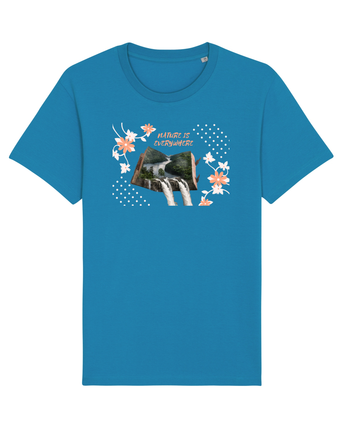 Tricou mânecă scurtă Unisex Rocker Azur