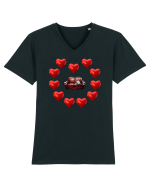 Love Tricou mânecă scurtă guler V Bărbat Presenter