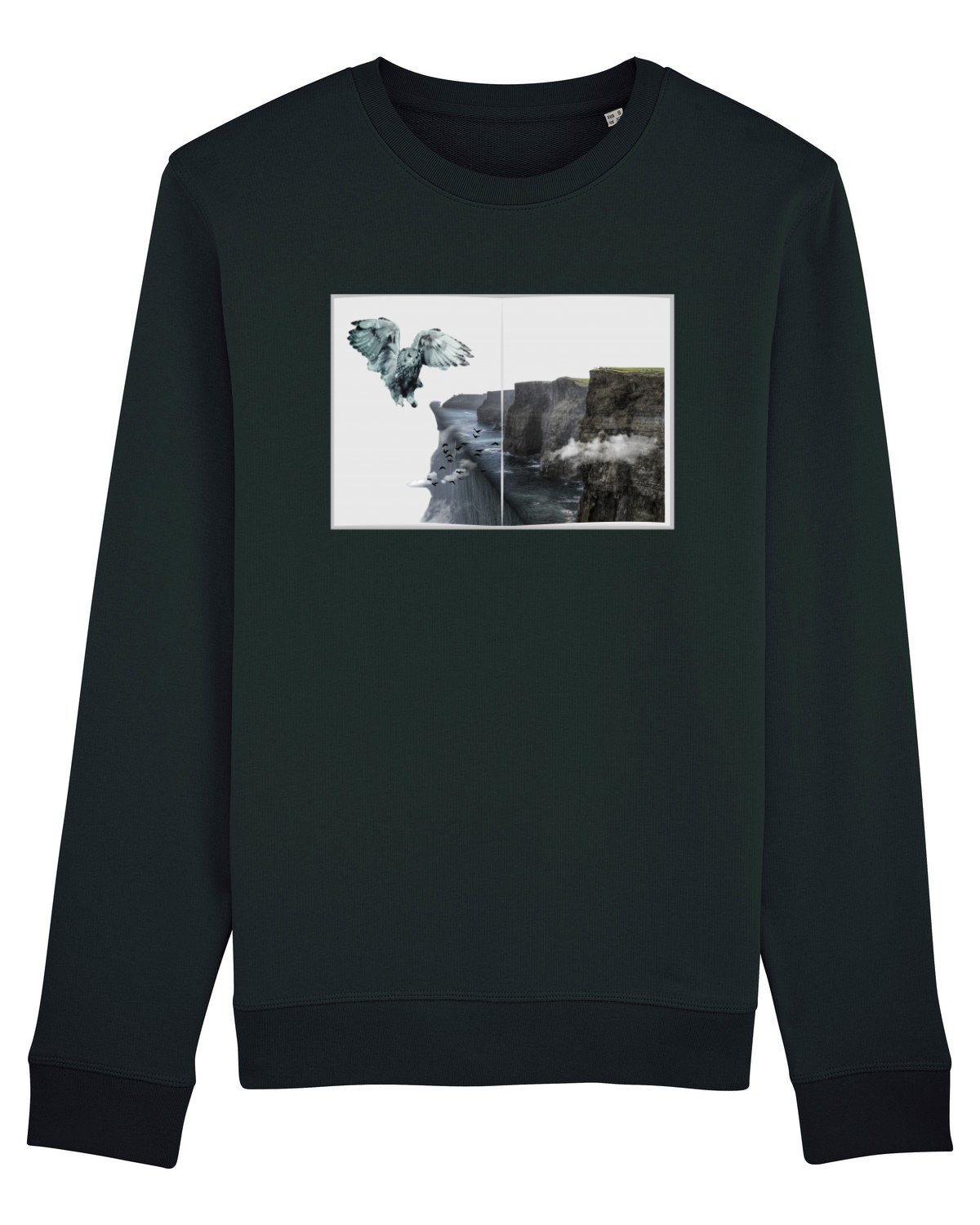 Bluză mânecă lungă Unisex Rise Black
