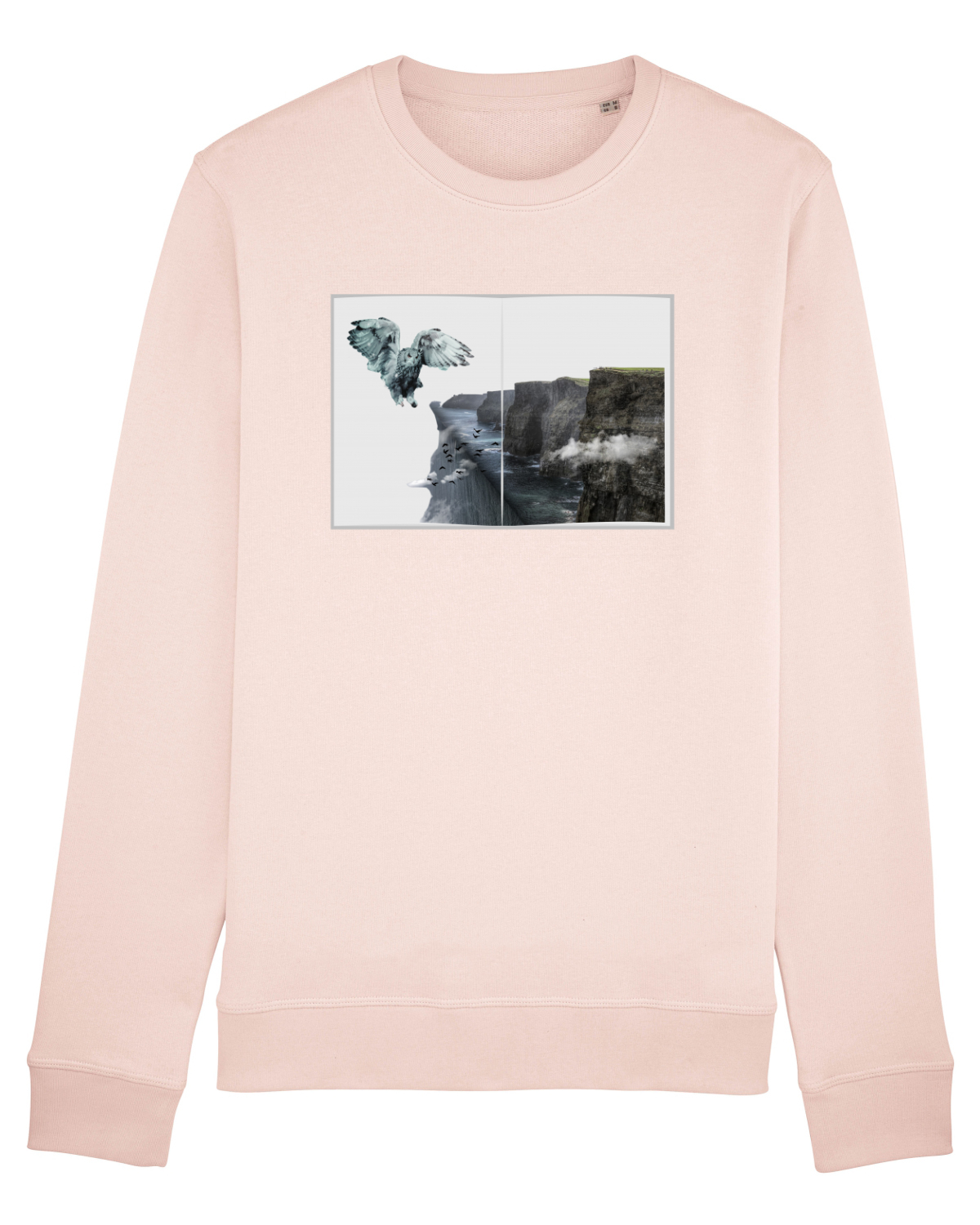 Bluză mânecă lungă Unisex Rise Candy Pink