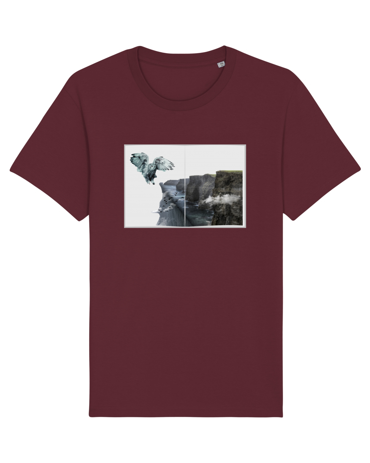 Tricou mânecă scurtă Unisex Rocker Burgundy
