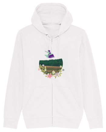 In-flight travel White