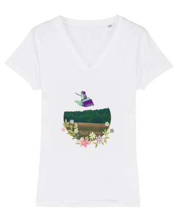 In-flight travel White
