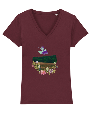 In-flight travel Burgundy
