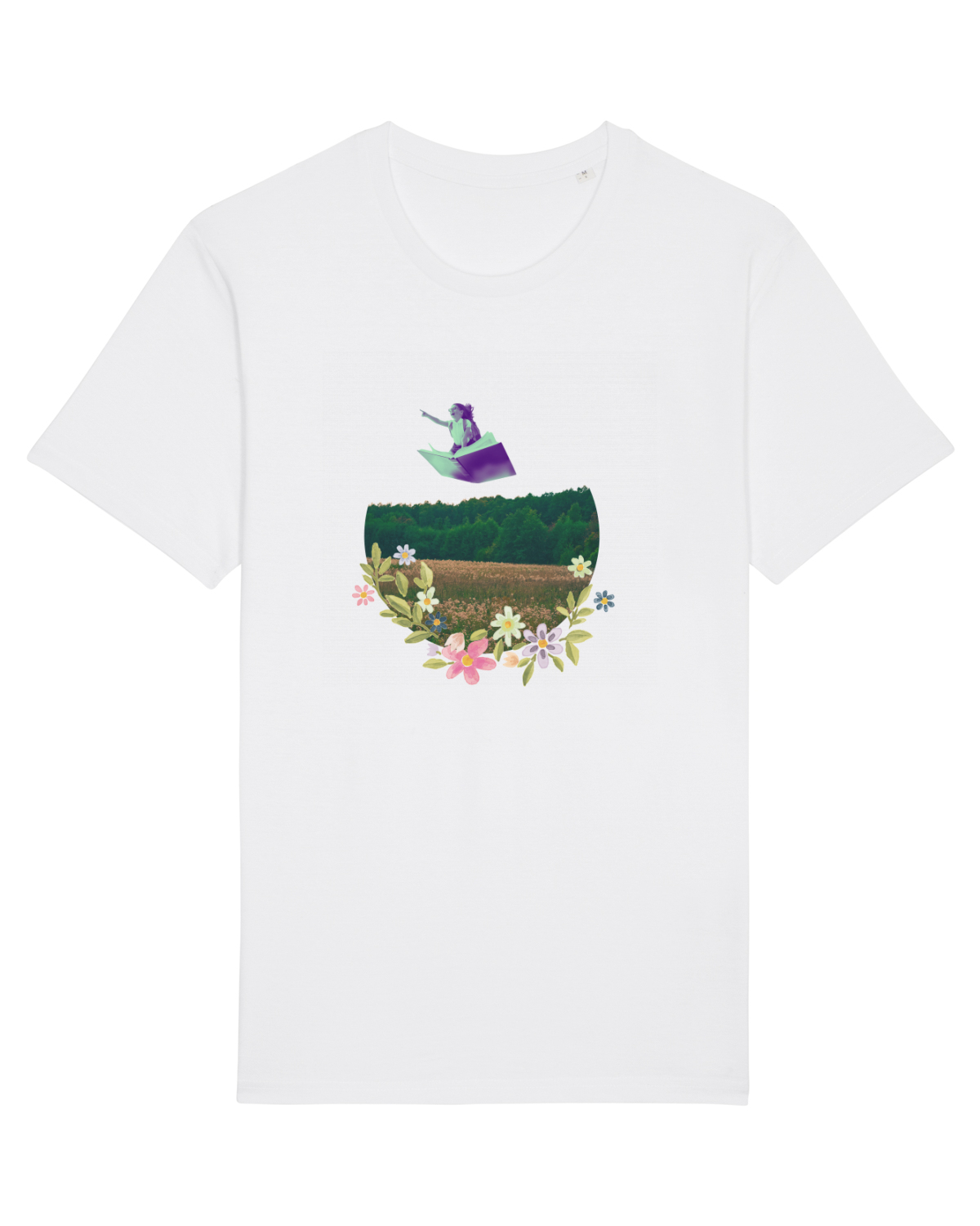 Tricou mânecă scurtă Unisex Rocker White