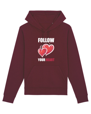 FOLLOW YOUR HEART Burgundy