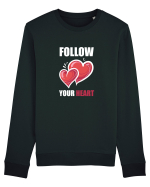 FOLLOW YOUR HEART Bluză mânecă lungă Unisex Rise