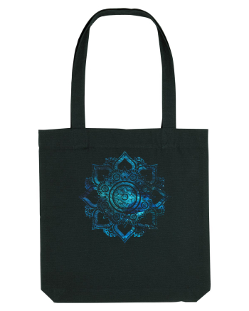 Blue Mandala Black