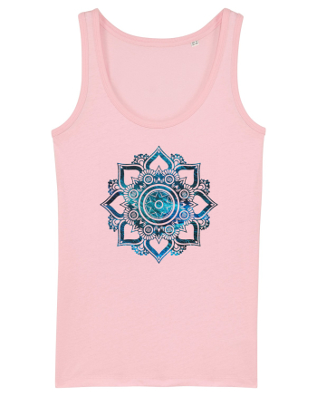 Blue Mandala Cotton Pink