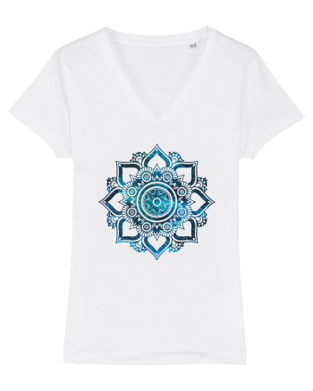 Blue Mandala White
