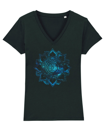Blue Mandala Black