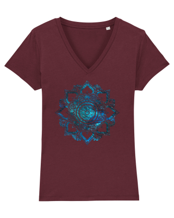 Blue Mandala Burgundy