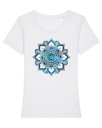 Blue Mandala White