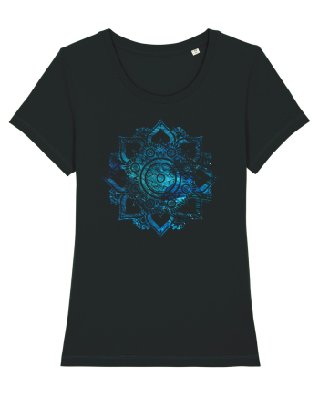 Blue Mandala Black