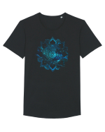 Blue Mandala Tricou mânecă scurtă guler larg Bărbat Skater