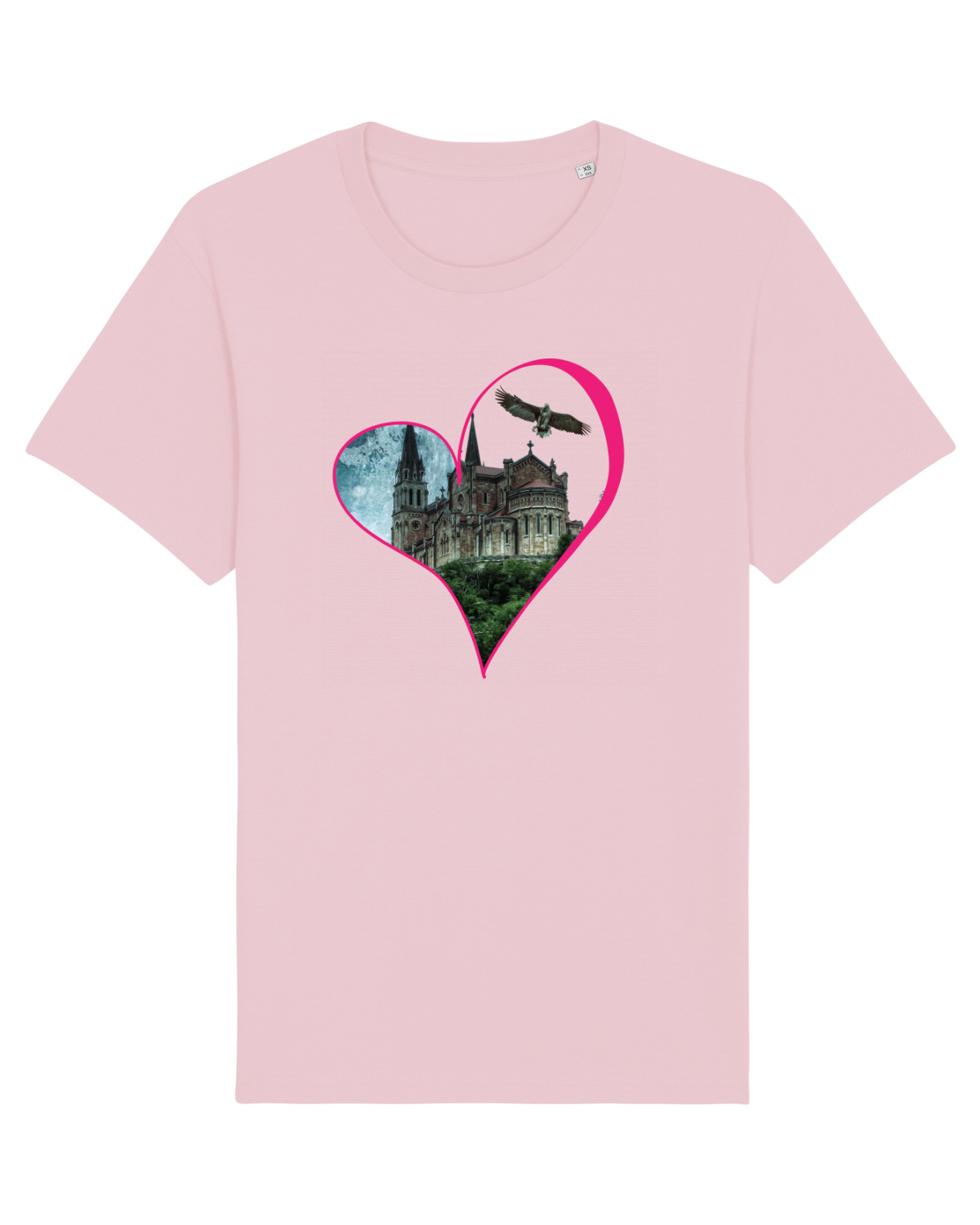 Tricou mânecă scurtă Unisex Rocker Cotton Pink