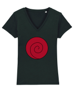 Uzumaki  simbol  Tricou mânecă scurtă guler V Damă Evoker
