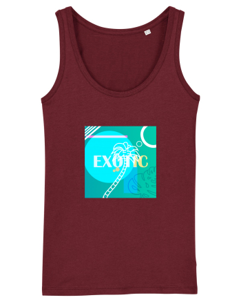 Exotic Palmtree Burgundy