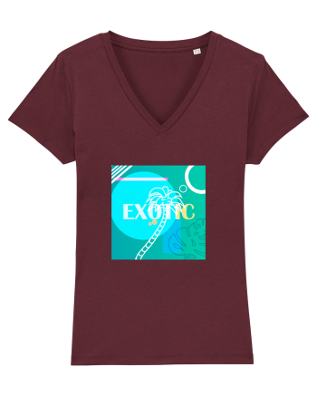 Exotic Palmtree Burgundy