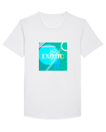 Exotic Palmtree Tricou mânecă scurtă guler larg Bărbat Skater
