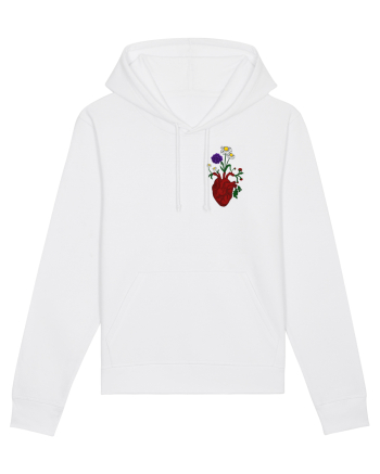 Inima cu flori  White