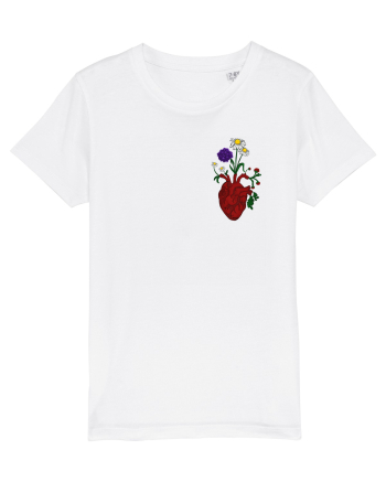 Inima cu flori  White