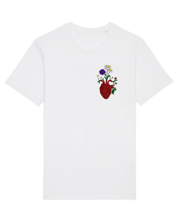 Inima cu flori  White